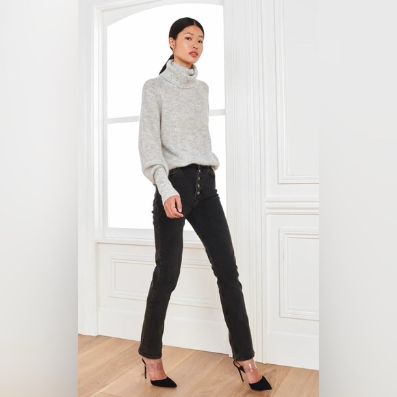 Quince Baby Alpaca-Wool Turtleneck LIGHT GREY Size S - Picture 4 of 6